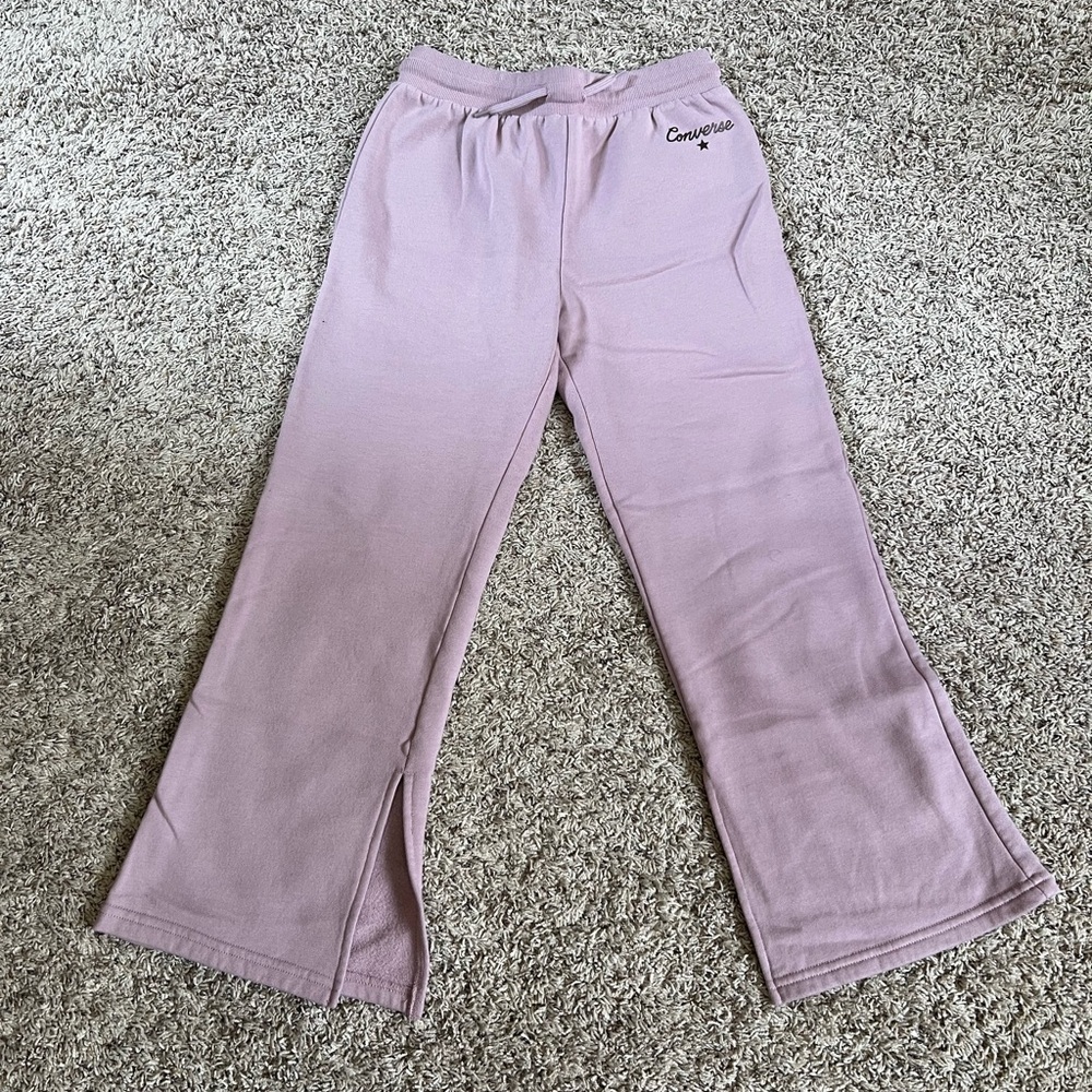 Converse girls Lavender Sweatpants size: L